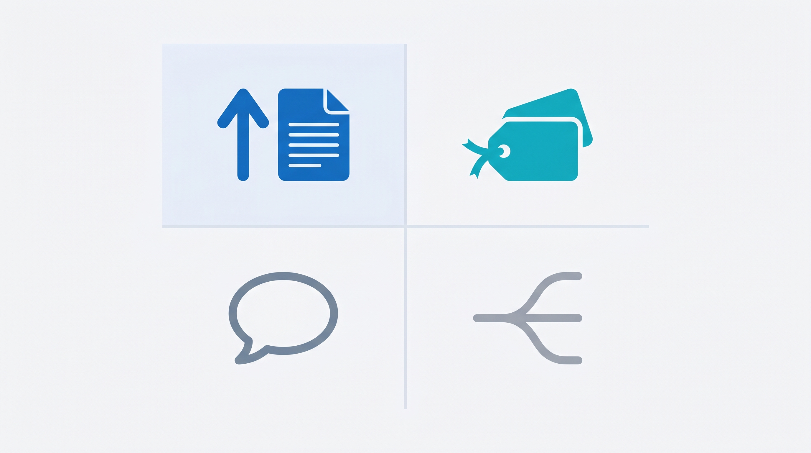 Two-by-two matrix organizing growth plays by speed of execution and competitive risk level, with content strategy in the primary recommended quadrant